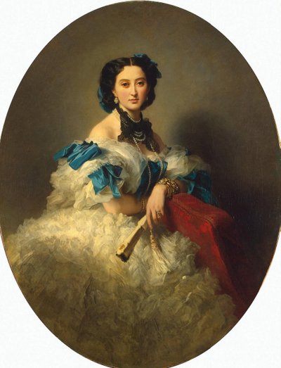 伯爵夫人ヴァルヴァラムシーナプシュキナの肖像、1857年後 作： Franz Xaver Winterhalter