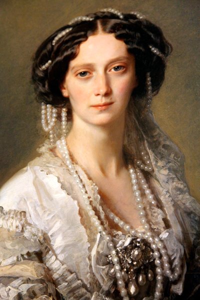 「皇后マリア・アレクサンドロヴナの肖像」、1857年 作： Franz Xaver Winterhalter
