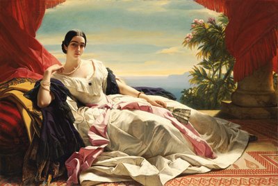 Sayn-Wittgentein-Saynの王女レオニーラの肖像 作： Franz Xaver Winterhalter