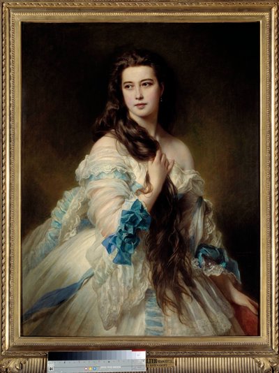 リムスキー・コルサコフ（Rimsky-Korsakov）（1833-1878）の「バルベ夫人の肖像」。フランツ・グザバー・ヴィンターハルター（1806-1873）による絵画 1864年Dim.1,7x0,9 m. パリ、オルセー美術館 - リムスキー・コルサコフ（Rimsky-Korsakov）（1833-1878）の「バルベ夫人の肖像」。による絵画 作： Franz Xaver Winterhalter