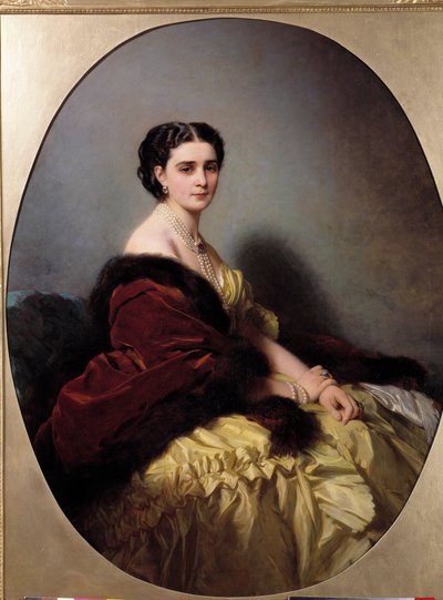 ナリチキン夫人の肖像 Xaver Winterhalter (1806-1873) 画 作： Franz Xaver Winterhalter