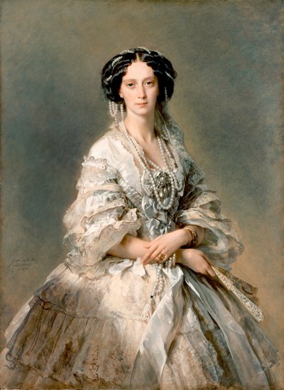 マリアアレクサンドロフナの肖像1857 作： Franz Xaver Winterhalter