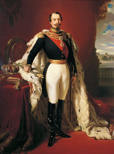 ナポレオン3世（ルイ・ナポレオン・ボナパルト）の肖像」1852年頃（油彩・キャンバス 作： Franz Xaver Winterhalter