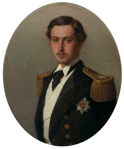 アルフレッド王子の肖像1844-1900年、後にエジンバラ公、1865年。 作： Franz Xaver Winterhalter