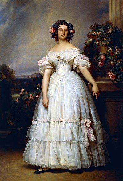 オルレアン公爵夫人クレメンタインの肖像（Neuilly-sur-Seine 作： Franz Xaver Winterhalter