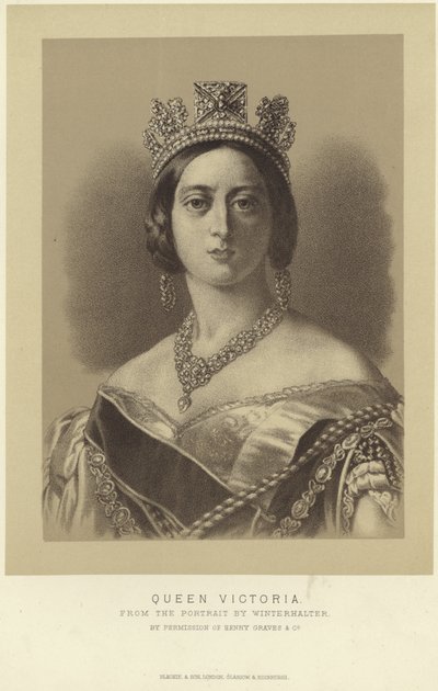ビクトリア女王の肖像 作： Franz Xaver Winterhalter