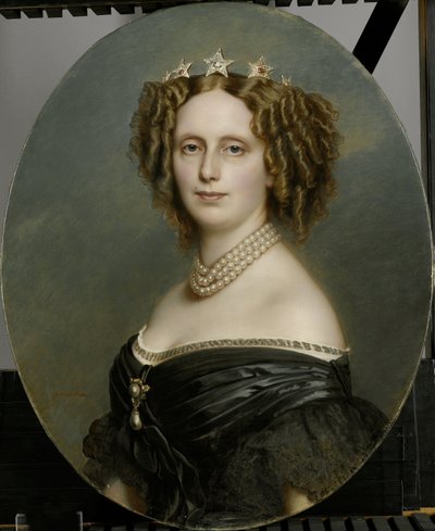 ヴュルテンベルク公妃ソフィア・フレデリカ・マチルダ（1818-77）の肖像画 作： Franz Xaver Winterhalter