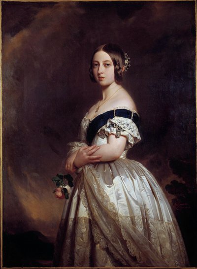 イングランド女王ヴィクトリア1世の肖像 作： Franz Xaver Winterhalter