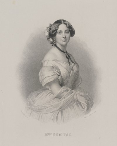 オペラ歌手アンリエットソンタグ1806-1854の肖像c。 1850 作： Franz Xaver Winterhalter