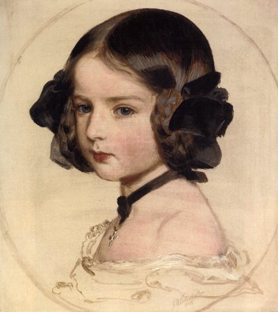 Saxe-Coburg and GothaのClotilde王女、1846年-1927年、1855年。 作： Franz Xaver Winterhalter