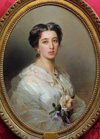 ガガーリン・ストゥルザ王女 絵画 ザバー・ヴィンターハルター（1806-1873） 1857年 フィレンツェ美術館 作： Franz Xaver Winterhalter