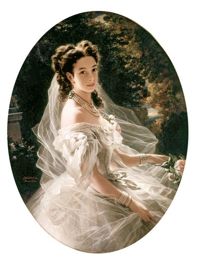 ポーリーン・フォン・メッターニヒ王女、1860 作： Franz Xaver Winterhalter