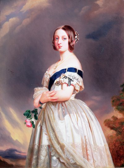 ビクトリア女王（1819-1901）1842 作： Franz Xaver Winterhalter