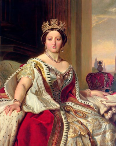 ビクトリア女王、1859 年 作： Franz Xaver Winterhalter