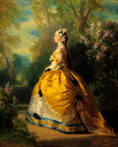 皇后エウジェニーウジェニードモンティホ、1826-1920年、コンデサデテバ、1854年。 作： Franz Xaver Winterhalter