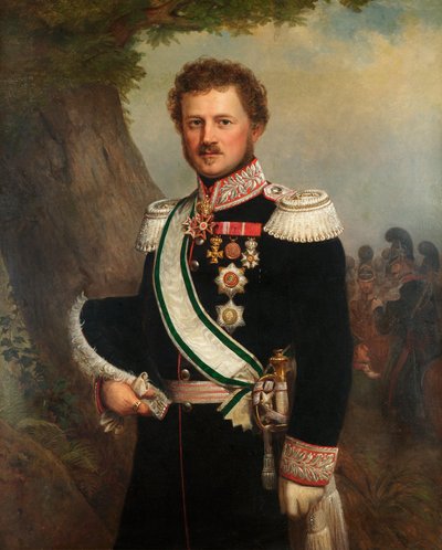 ヘッセンとライン川の王子、エミールの肖像 1790-1858 年頃。 1850年。 作： Franz Xaver Winterhalter School of .