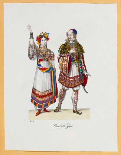 仮装衣装のコレクション、1827 作： Franz Xavier Nachtmann