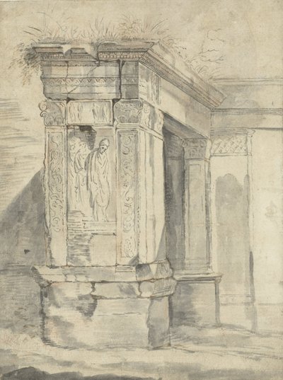 ローマの遺跡 作： Franz de Paula Ferg