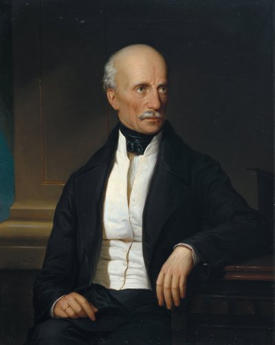 オーストリアのジャン大公 (1782-1859) の肖像、ラス、フランツ、エルダー (1817-1892) 作。 キャンバスに油彩 作： Franz the Elder Russ