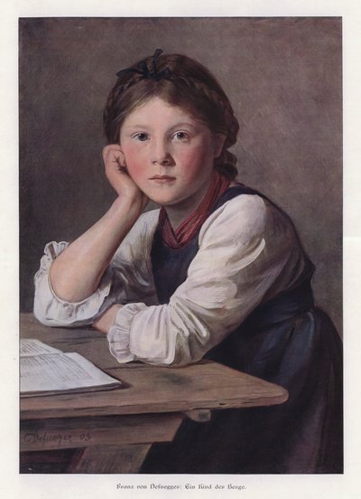 山の子 作： Franz von Defregger