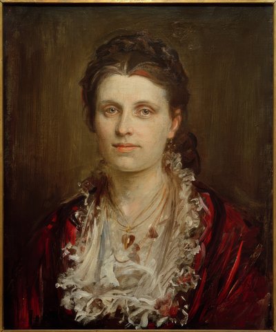 女性の肖像 作： Franz von Lenbach