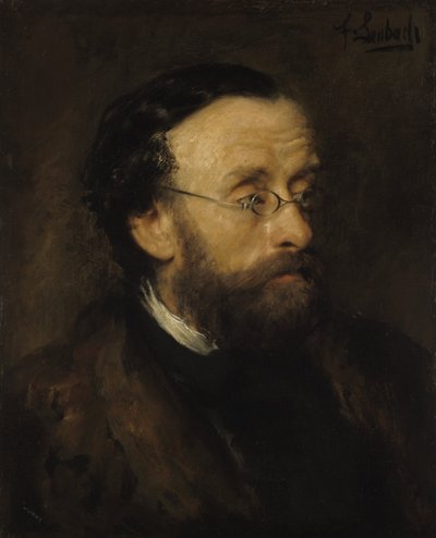 風景画家エドゥアルト・シュライヒ 作： Franz von Lenbach