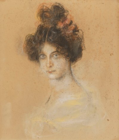フランツ・フォン・レンバッハ - オーストラリアのカンカンダンサー、サハレの肖像 1899年 作： Franz von Lenbach
