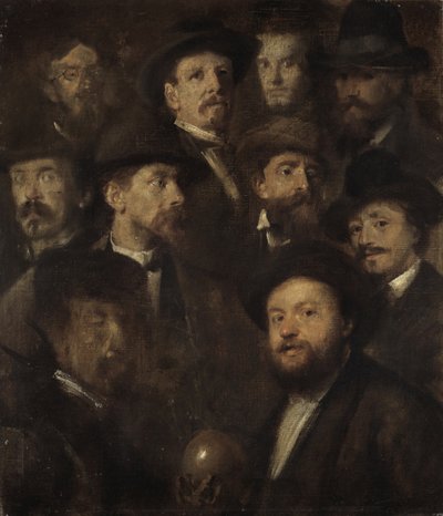 ボウリング協会 – 10人のアーティストの肖像 作： Franz von Lenbach