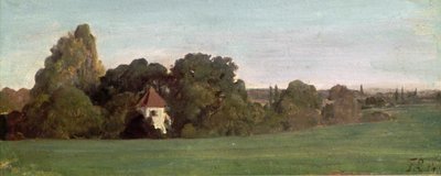 チャペルのある風景 作： Franz von Lenbach