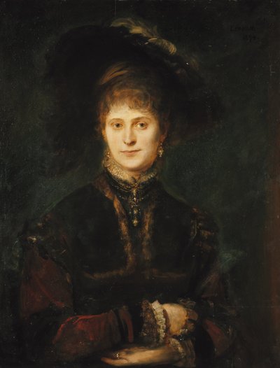 マグダレナ・プラッハ (?) 作： Franz von Lenbach