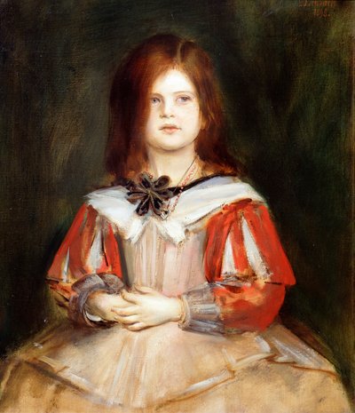 ガブリエラレンバッハの肖像、1898年 作： Franz von Lenbach