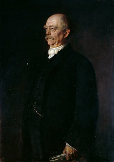 オットーフォンビスマルクの肖像1815〜1898年、1884年。 作： Franz von Lenbach