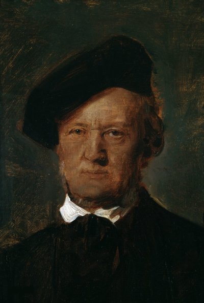 リチャードワーグナー1813-1883、1870年頃の肖像。 作： Franz von Lenbach