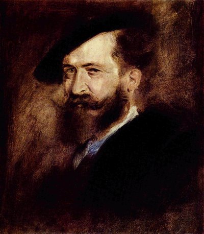 ヴィルヘルム・ブッシュの肖像 作： Franz von Lenbach