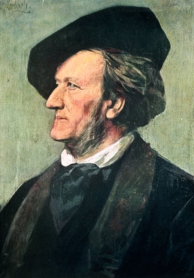 リヒャルト ワーグナー 1813-1883、ドイツの作曲家、指揮者、エッセイスト、19 世紀後半 作： Franz von Lenbach