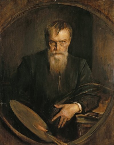 自画像 作： Franz von Lenbach
