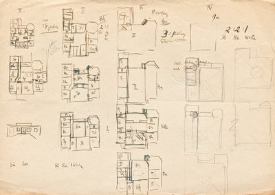 抹茶アトリエ ヴィラ 間取り図 作： Franz von Matsch