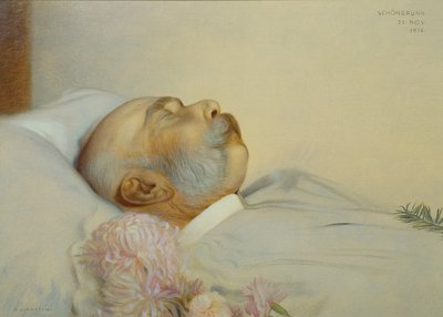 皇帝フランツ ヨーゼフ 1 世の臨終 作： Franz von Matsch