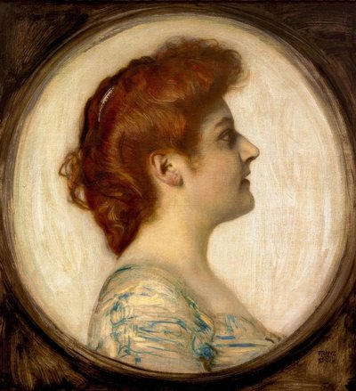 女性の肖像 作： Franz von Stuck