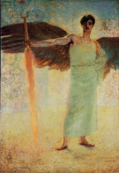 楽園の守護者 作： Franz von Stuck