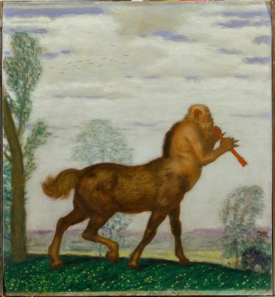 F V。漆喰、春 作： Franz von Stuck