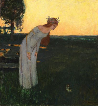 Il etait une fois - むかしむかし、Stuck, Franz, Ritter von (1863-1928)作。木に油彩 作： Franz von Stuck