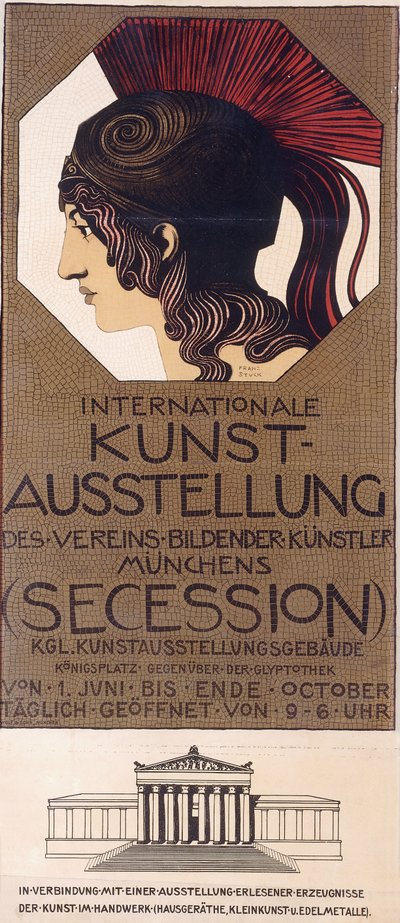国際美術展-（脱退）」、 作： Franz von Stuck