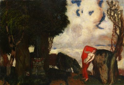 タウリスのイフィゲニア、c。 1890 作： Franz von Stuck
