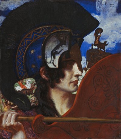 格闘アマゾン 作： Franz von Stuck