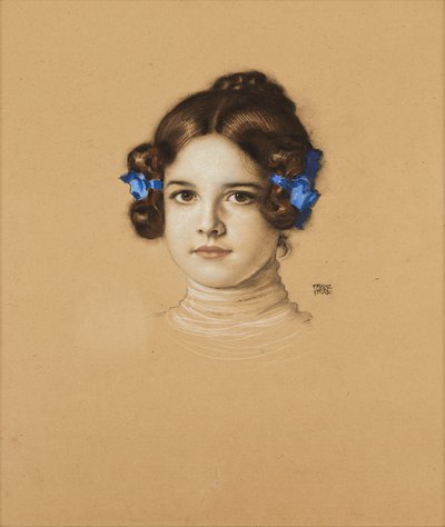 アーティストの娘、メアリー・スタック 作： Franz von Stuck