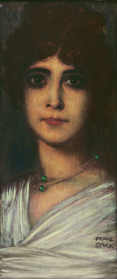 女性の肖像（油） 作： Franz von Stuck
