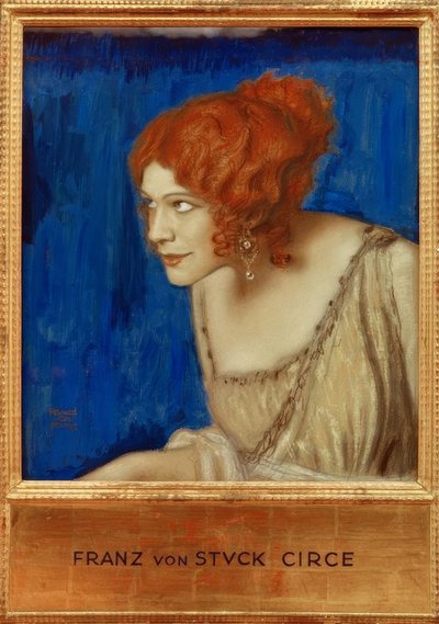 Tilla Durieux als Circe - F. v。立ち往生 作： Franz von Stuck
