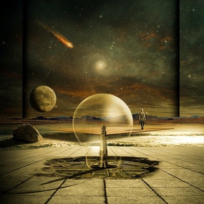 宇宙の砂漠の旅 作： Franziskus Pfleghart