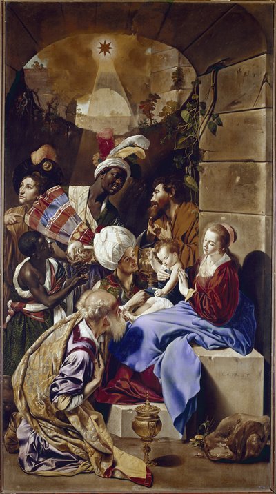 マギの崇拝(油彩・キャンバス、1610年頃) 作： Fray Juan Batista Maino or Mayno
